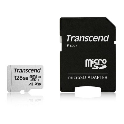 Карта памяти 128GB Transcend 300S MicroSDXC Class 10 UHS-I + SD адаптер (TS128GUSD300S-A)