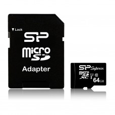 Карта памяти 64GB Silicon Power Superior MicroSDXC Class 10 UHS-I + SD адаптер (SP064GBSTXDU1V10SP)