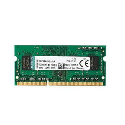 Оперативная память Kingston 4GB 1600MHz DDR3L Non-ECC CL11 SODIMM 1.35V (KVR16LS11/4)