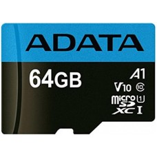 Карта памяти 64GB ADATA MicroSDXC Class 10 UHS-I (AUSDX64GUICL10A1-R)