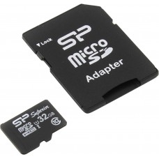 Карта памяти 32GB Silicon Power Superior MicroSDHC Class 10 UHS-I + SD адаптер (SP032GBSTHDU1V10SP)