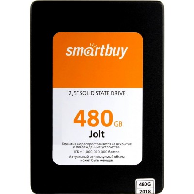 Твердотельный диск 480GB Smartbuy Jolt, 2.5, SATA III (SB480GB-JLT-25SAT3)