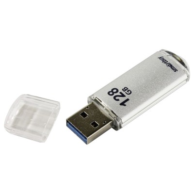 Флеш накопитель USB 128Gb SmartBuy V-Cut Silver (SB128GBVC-S3)