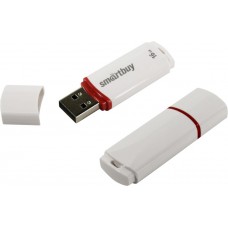 Флеш накопитель USB 16Gb SmartBuy Crown White (SB16GBCRW-BTL)