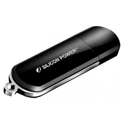 Флеш накопитель 64GB Silicon Power LuxMini 322 Black (SP064GBUF2322V1K)