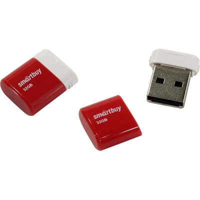 Флеш-накопитель USB 32GB SmartBuy Lara красный (SB32GBLARA-R)