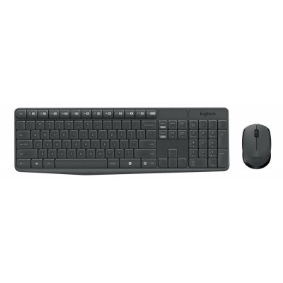 Комплект клавиатура и мышь Logitech MK235 Wireless Desktop GREY (920-007948)