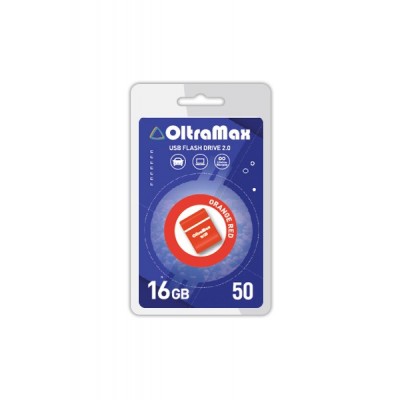 Флеш накопитель 16Gb OltraMax 50 Orange (OM-16GB-50-Orange Red)