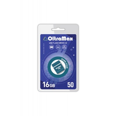 Флеш накопитель 16Gb OltraMax 50 Dark Cyan (OM-16GB-50-Dark Cyan)