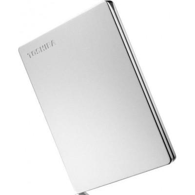 Внешний диск HDD Toshiba 1TB Canvio Slim Silver 2.5 (HDTD310ES3DA)