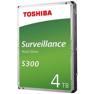 Внутренний жесткий диск 4TB Toshiba S300 Surveillance, 3.5",  SATA III (HDWT140UZSVA)