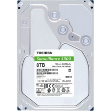 Внутренний жесткий диск 8TB Toshiba S300 Surveillance, 3.5",  SATA III (HDWT380UZSVA)
