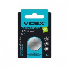 Элемент питания (батарейка/таблетка) Videx Lithium CR2032 [литиевая, DL2032, 2032, 3 В]