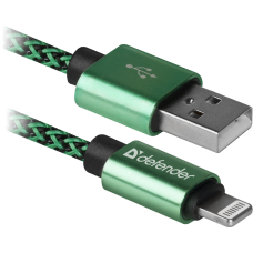 Кабель USB Defender Lightning ACH01-03T PRO Green (87810)