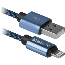 Кабель USB Defender Lightning ACH01-03T PRO Blue (87811)