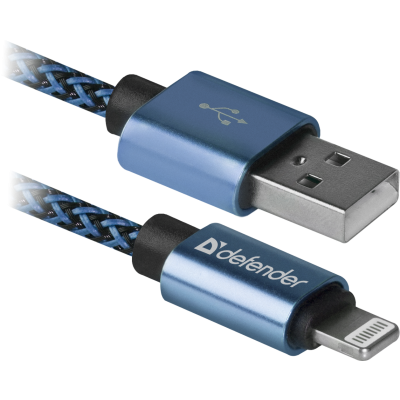 Кабель USB Defender Lightning ACH01-03T PRO Blue (87811)