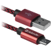 Кабель USB Defender MicroUSB USB08-03T PRO Red (87801)