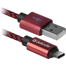 Кабель USB Defender Type-C USB09-03T PRO Red (87813)