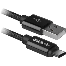 Кабель USB Defender Type-C USB09-03T PRO Black (87814)