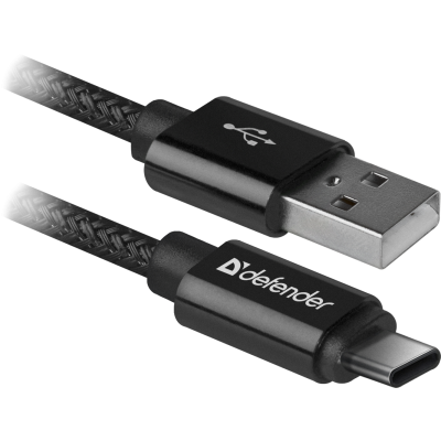 Кабель USB Defender Type-C USB09-03T PRO Black (87814)