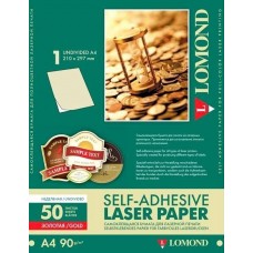 Самоклеящаяся бумага Lomond LAS Gold фольга A4 50 листов (2620005)