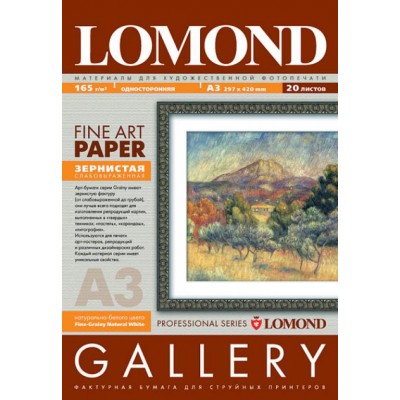 Арт бумага Lomond зернистая односторонняя А3 165г/м2 20 листов (0912032)