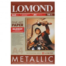 Арт бумага Lomond Glossy с микропористым покрытием А4 260г/м2 10 листов (939042)