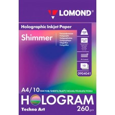 Бумага Lomond Технокарт с голографическим эффектом Shimmer А4 260г/м2 10 листов (0904041)