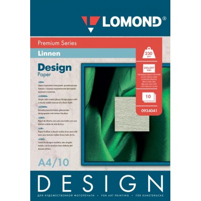 Бумага Lomond Glossy Лён А4 230г/м2 10 листов (934041)
