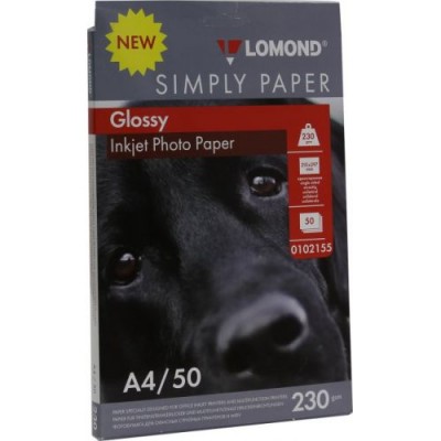 Фотобумага Lomond Glossy односторонняя A4 230 г/м2 50 листов (0102155)