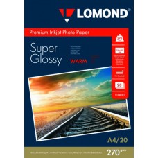 Фотобумага Lomond Warm Super Glossy A4 270 г/м2 20 листов (1106101)
