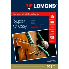 Фотобумага Lomond Warm Super Glossy A4 195 г/м2 20 листов (1101111)