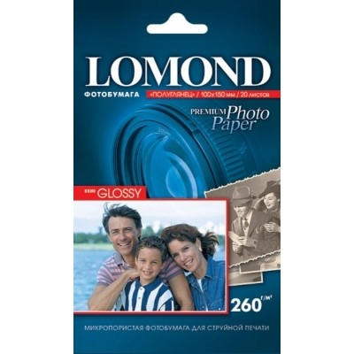 Фотобумага Lomond Semi-Glossy A6 260 г/м2 20 листов (1103302)