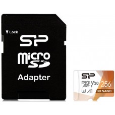 Карта памяти 256GB Silicon Power Superior Pro MicroSDXC Class 10 UHS-I + SD адаптер (SP256GBSTXDU3V20AB)