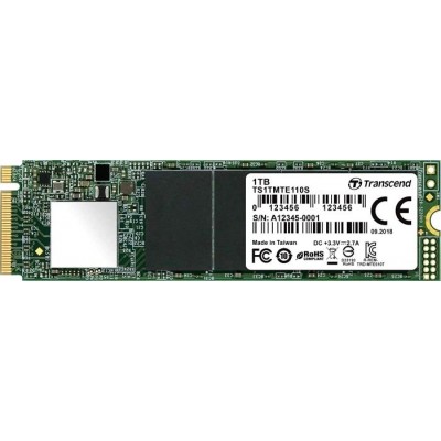 Твердотельный диск 1TB Transcend MTE110, M.2, PCI-Ex4 (TS1TMTE110S)