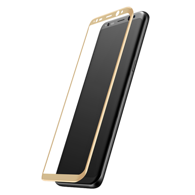 Стекло защитное 3D Baseus 0.3mm для Galaxy S8 Золото