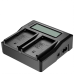 Зарядное устройство двойное KingMa для аккумуляторов NP-F
