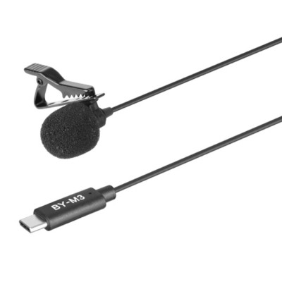 Петличный микрофон BOYA BY-M3 USB Тype-C