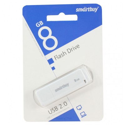 Накопитель 8GB Smartbuy LM05 White (SB8GBLM-W)