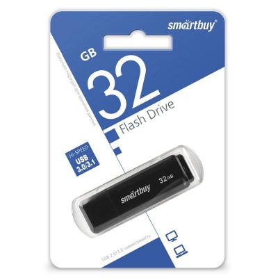 Накопитель 32GB Smartbuy LM05 Black 3.0 (SB32GBLM-K3)