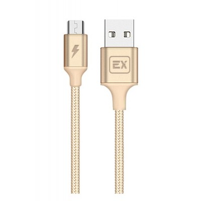 Кабель Exployd MicroUSB EX-K-503 Gold 1м