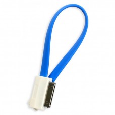 Кабель Smartbuy Apple 30-pin Blue 0.2м  (iK-402m blue)