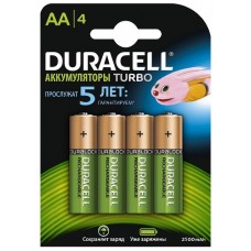 Аккумуляторные батареи Duracell AA HR6-4BL 2500 mAh