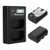 Двойное зарядное устройство Powerextra LP-E6 + 2 аккумулятора