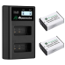 Двойное зарядное устройство Powerextra LP-E17 + 2 аккумулятора
