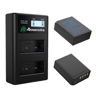Двойное зарядное устройство Powerextra NP-W126 + 2 аккумулятора