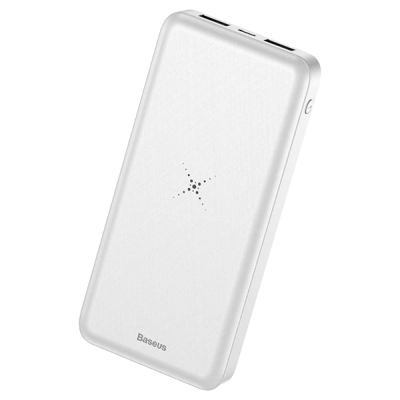 Внешний аккумулятор с беспроводной зарядкой Baseus M36 10000mAh White