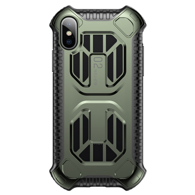 Чехол Baseus Cold front cooling Case для iPhone Xs Green