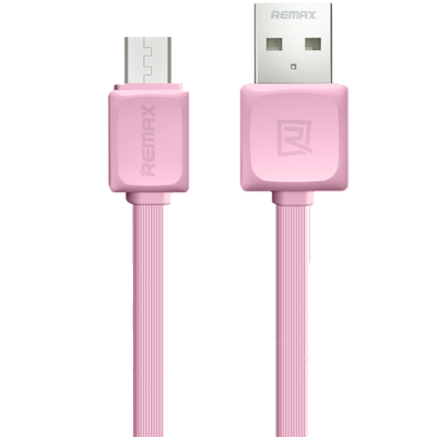 Кабель Remax Fleet Micro-USB 1м розовый