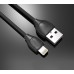 Кабель Remax Lesu 2-in-1 Lightning + Micro-USB Black 2 м